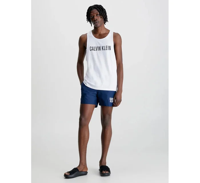 Pánske plážové tielko KM0KM00837 YCD biela - Calvin Klein