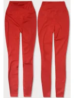 Červené dámske legíny - lycra (XL001-5)