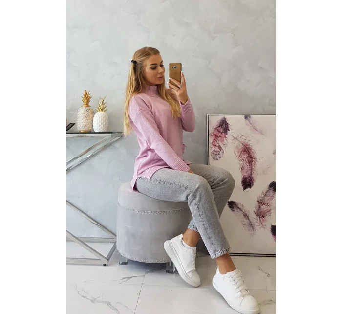 Stojanový sveter fialový