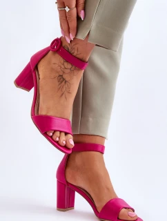 Dámské Sandály Na Podpatku Fuchsie model 21618211 - EVENTO