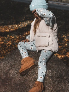 Ocieplane Botki Śniegowce Dziecięce Z Ozdobnymi Frędzlami Camel Nimia