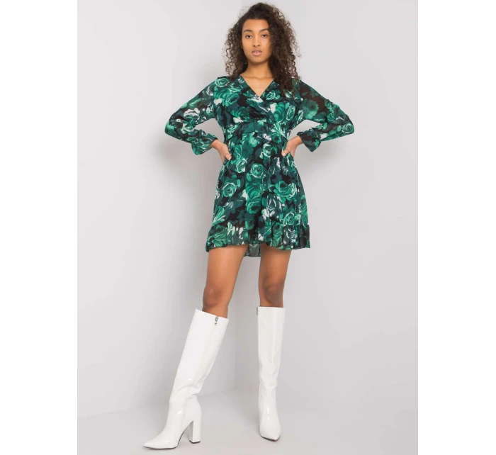 Šaty DHJ SK 12220 1.10P tmavo zelená