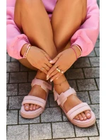 Dámske sandále na platforme Big Star pink