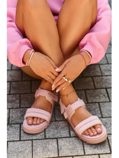 Dámske sandále na platforme Big Star pink