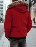 Pánská zimní bunda bordó Dstreet model 21966679 - FashionStreet Pánská zimní bunda bordó Dstreet model 21966679 - FashionStreet