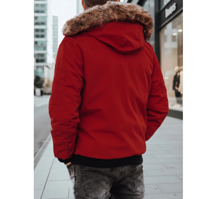 Pánská zimní bunda bordó Dstreet model 21966679 - FashionStreet Pánská zimní bunda bordó Dstreet model 21966679 - FashionStreet