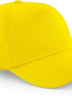 Beechfield B 10 5-panelová čiapka s kšiltom „Original“ 53.0010 žltá