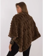 Pončo AT PN 2347.88 tmavohnedé