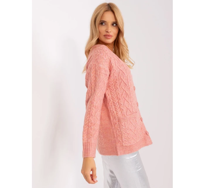 Sweter AT SW model 18955377 jasny różowy - FPrice Sweter AT SW model 18955377 jasny różowy - FPrice