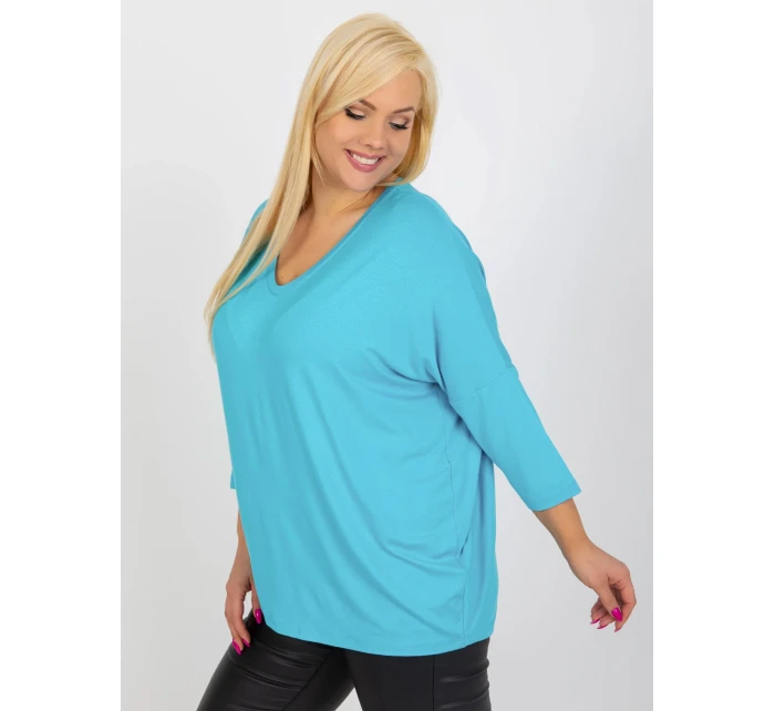 Bluzka RV BZ model 18487351 niebieski - FPrice Bluzka RV BZ model 18487351 niebieski - FPrice