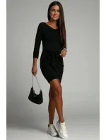 Dámske denné šaty 9729 čierne - Fasardi