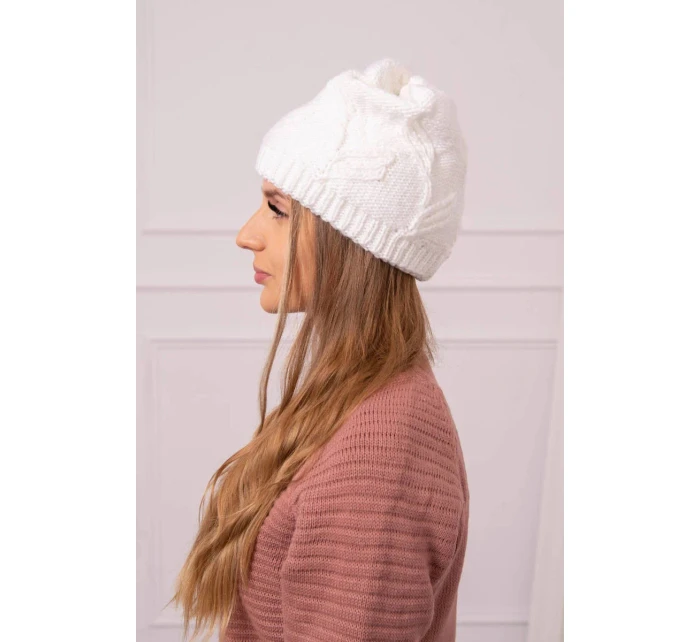 Majka dámska čiapka K376 krémová - Oliwier