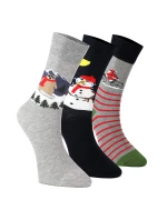 Vianočné unisex ponožky ako darček - sada 3 párov mix farieb Vianočné unisex ponožky ako darček - sada 3 párov mix farieb