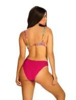 Dámské dvoudílné plavky 4  růžové se vzorem  model 19769184 - Self