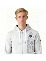Geografické Nórsko Fogora DB 100 M WZ3066H/GN-Gray sieťovaná mikina