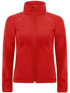 B&C Hooded Softshell /women Dámská 3-vrstvá softshellová bunda s kapucí model 22482938 red