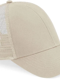 Beechfield B 60N 6-panelová čiapka Bio Trucker 53.0060 piesková