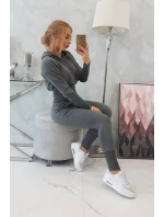 model 18747593 žebrovaná sada v grafitové barvě - K-Fashion model 18747593 žebrovaná sada v grafitové barvě - K-Fashion