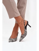 Lodičky na podpätku Zebra Phelia