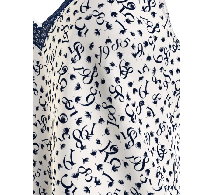 Dámsky pyžamový top WOVEN CAMI PRINT UW0UW05006 02X biely s potlačou - Tommy Hilfiger Dámsky pyžamový top WOVEN CAMI PRINT UW0UW05006 02X biely s potlačou - Tommy Hilfiger