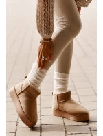 Dámské sněhové boty na platformě Světle béžová model 21808572 - Inello Dámské sněhové boty na platformě Světle béžová model 21808572 - Inello