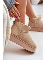 Dámské sněhové boty na platformě Světle béžová model 21808572 - Inello Dámské sněhové boty na platformě Světle béžová model 21808572 - Inello