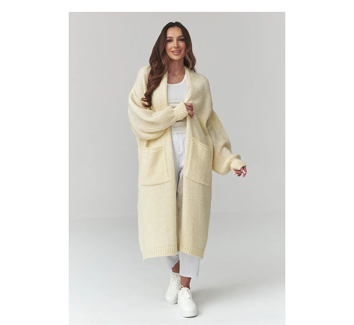 Zapínanie svetra model 226876 Makadamia Zapínanie svetra model 226876 Makadamia