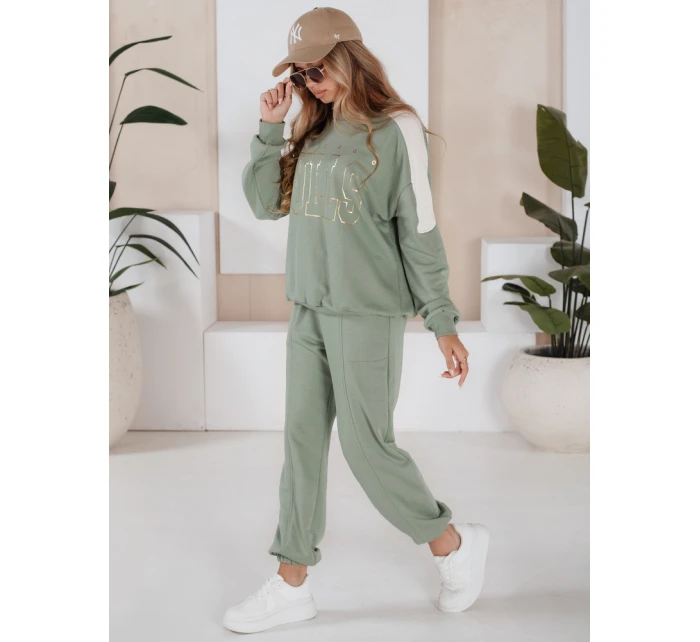 Dámská tepláková souprava light green Dstreet model 21970706 - FashionStreet