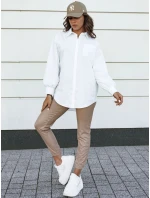 Dámske voskované béžové nohavice BRIAL so šnúrkou FashionStreet UY2152 Dámske voskované béžové nohavice BRIAL so šnúrkou FashionStreet UY2152