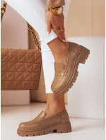 Dámske mokasíny na platforme TORINO khaki FashionStreet ZY0776 Dámske mokasíny na platforme TORINO khaki FashionStreet ZY0776