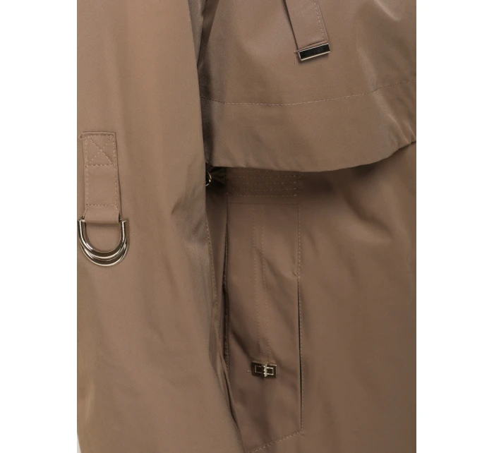 Dámská přechodná bunda parka tmavě béžová Dstreet model 21995970 - FashionStreet