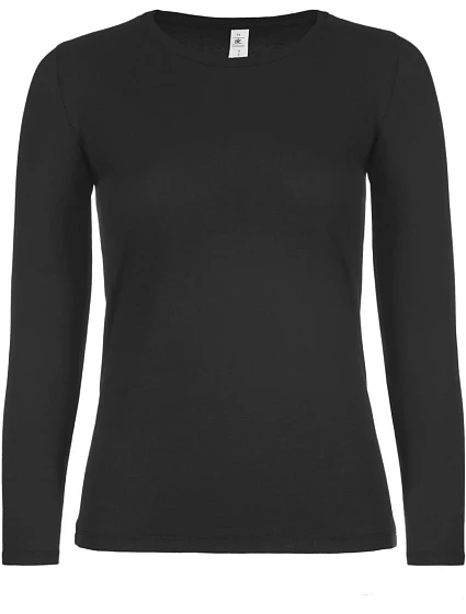 B&C #E150 LSL /women Dámske tričko s dlhým rukávom 01.006T čierne B&C #E150 LSL /women Dámske tričko s dlhým rukávom 01.006T čierne