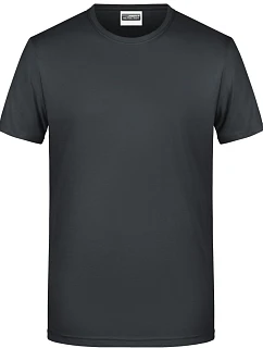 8008 Pánské tričko z bio bavlny model 22437897 black - Daiber