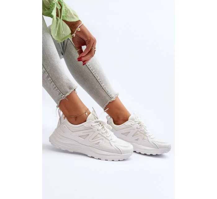 Sneakersy damskie Big Star NN274A084 Białe Sneakersy damskie Big Star NN274A084 Białe