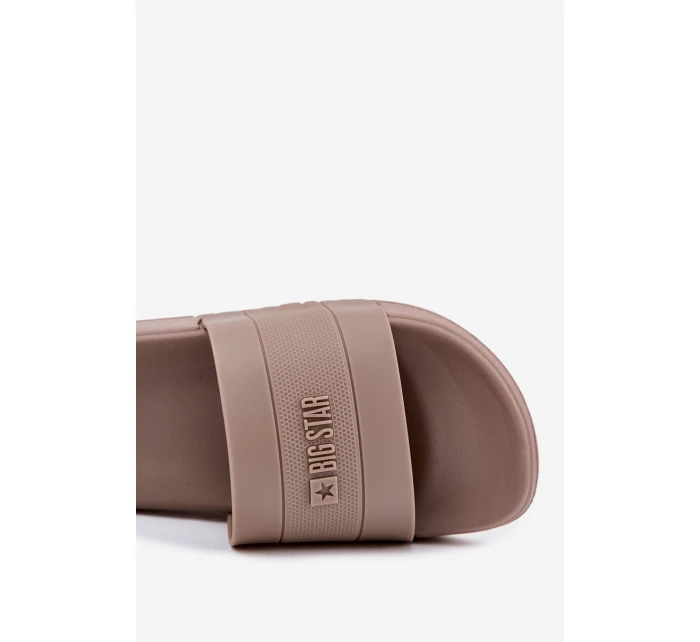 Klapki Męskie Big Star RR174A048 Beżowe