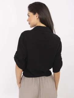 DHJ košeľa KS 8595 1.66 čierna