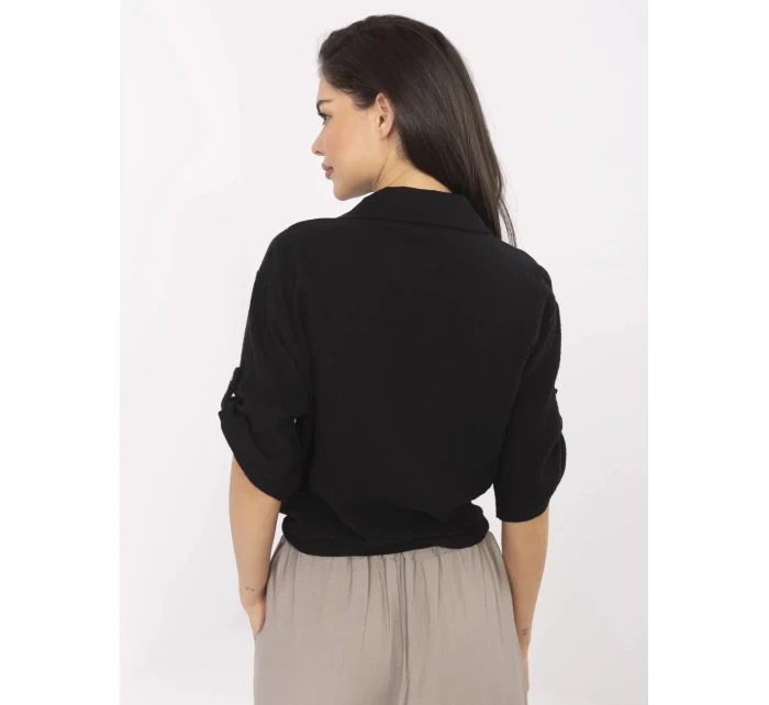 DHJ košeľa KS 8595 1.66 čierna