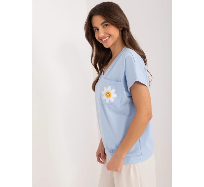 Bluzka RV BZ model 19768862 jasny niebieski - FPrice