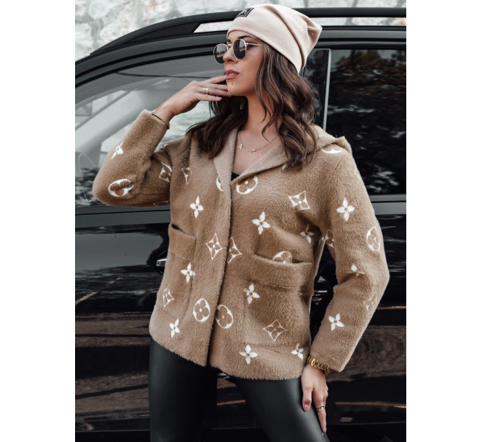 Dámská bunda s kapucí světle hnědá Dstreet model 21980935 - FashionStreet