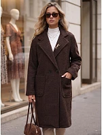 Płaszcz damski typu  z brązowy model 22350779 - FashionStreet