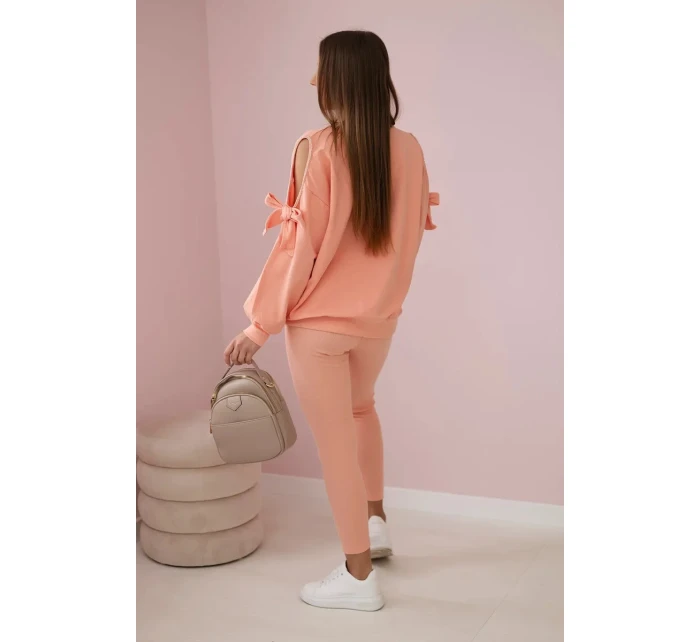 Sada mikiny s mašlí na rukávech a model 19747412 - K-Fashion Sada mikiny s mašlí na rukávech a model 19747412 - K-Fashion