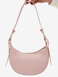 Malá kožená kabelka Růžová model 22220911 - Flora&Co