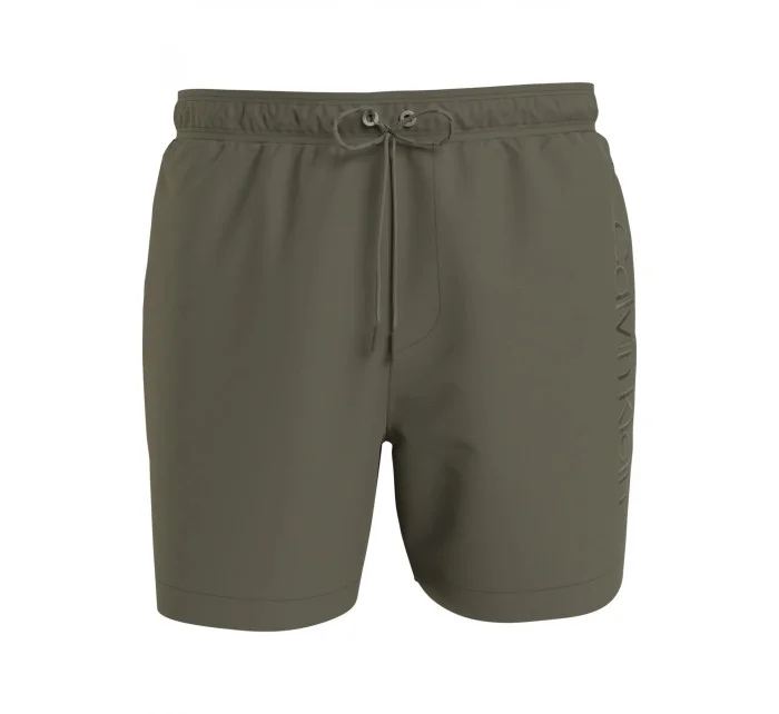 Pánske kúpacie kraťasy - KM00718 MSP - khaki - Calvin Klein