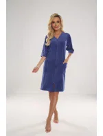 Dámsky velúrový župan so zipsom 431