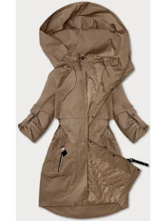 Tmavě béžová dámská bunda typu větrovka model 20867449 - S'WEST