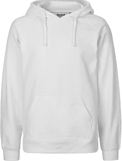 Neutral O 63101 Pánska mikina s kapucňou z bio bavlny 77.6311 biela
