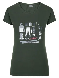 Dámské funkční tričko model 17998415 Tmavě zelená - Kilpi