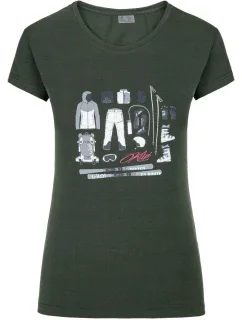 Dámské funkční tričko model 17998415 Tmavě zelená - Kilpi