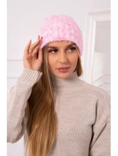 Dámska čiapka Cina K259 svetlo ružová