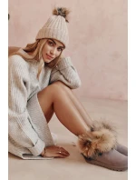 Damskie Zamszowe Śniegowce Z Futerkiem Szare Alexa Damskie Zamszowe Śniegowce Z Futerkiem Szare Alexa